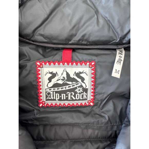 Alp N Rock Womens Hooded Quilted Puffer Coat With Striped Hood - Black M… - Picture 9 of 12